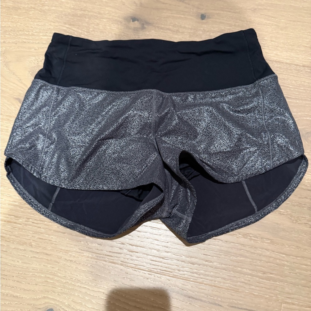 Women's Black and Gray Shorts